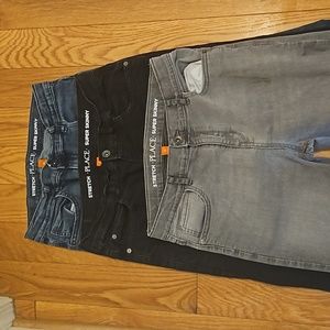 THREE pairs Super Skinny Stretch Jeans